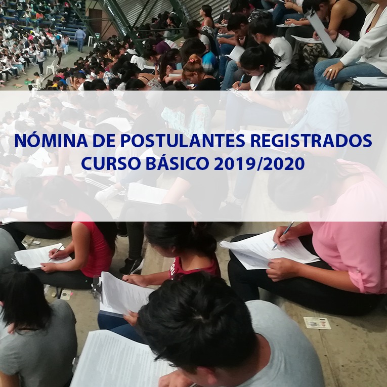 Postulantes Curso Básico 2019-2020
